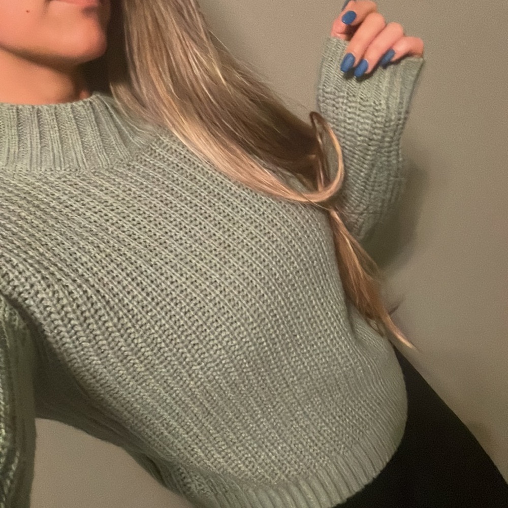 Seafoam green comfy sweater